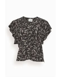 ISABEL MARANT Delocia Top In Black Shop Premium Outlets at Shop Simon